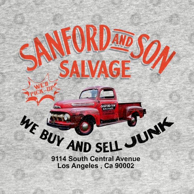 Sanford and Son Salvage Worn Truck by Alema Art